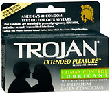 Trojan Extended Pleasure Condoms Lubricated Latex - 12 Each