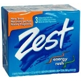 Zest Bath Bars 3-Pack Energy Rush 3X4.5 Pack - 13.5 OZ