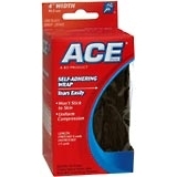 Ace Self-Adhering Wrap, Black, 4-inch Wide  - 2.5yd