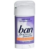 Ban Beautifully Smooth Anti-Perspirant Deodorant Soft Solid Fresh Cotton - 2.6 Ounces