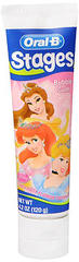 Oral-B Stages Toothpaste Princess Pink Bubble Gum - 4.2 OZ