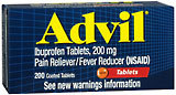 Advil Ibuprofen, 200 mg, Coated Tablets  - 225ea