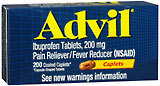 Advil Ibuprofen, 200 mg, Coated Caplets  - 225ea