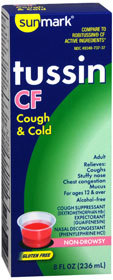 Sunmark Tussin CF Liquid Original Flavor - 8 Ounces - 1 Each