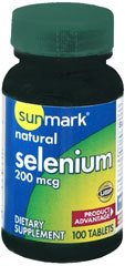 Sunmark Natural Selenium 200 mcg Tablets - 100 Each