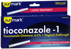 Sunmark Tioconazole-1 Vaginal Antifungal Disposable Applicator - 0.16 Ounce - 1 Each