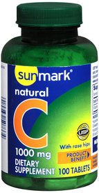 Sunmark Natural C 1000 mg Tablets - 100 Each