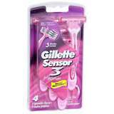 Gillette Sensor 3 Disposable Razors Women's 4-Pack - 4 Each