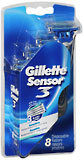 Gillette Sensor 3 Disposable Razors Men's 8-Pack - 8 Each
