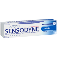Sensodyne Toothpaste for Sensitive Teeth Cavity Prevention Cool Gel - 4 Ounces
