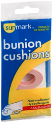Sunmark Bunion Cushions - 6 Cushions
