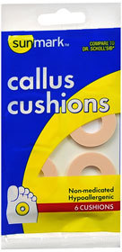 Sunmark Callus Cushions Non-Medicated - 6 Each