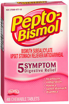 Pepto-Bismol Chewable Tablets Original - 48 Each