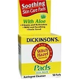Dickinson's Witch Hazel Pads - 50 Each.