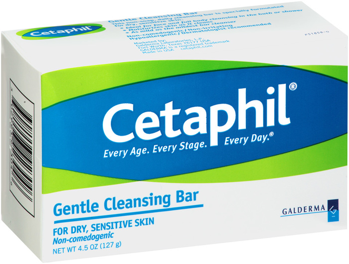 Cetaphil Gentle Cleansing Bar for Dry/Sensitive Skin - 4.5 ...