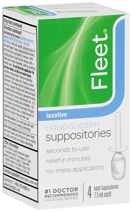 Fleet Liquid Glycerin Suppositories for Constipation Relief 4