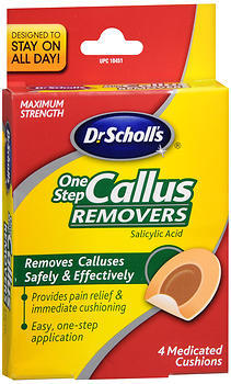 Dr. Scholl's OneStep Callus Removers, Medicated, OneStep  - 4ea
