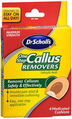Dr. Scholl's OneStep Callus Removers, Medicated, OneStep  - 4ea