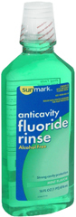 Sunmark Anticavity Flouride Rinse Mint Flavor Small - 16 Ounces - 1 Each