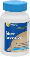 Sunmark Fiber Laxative Capsules - 160 Each