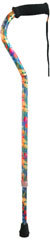 Alex DME Aluminum Offset Adjustable Cane Summer Garden - 1 Each