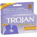 TROJAN Her Pleasure Condoms Warm Sensations Lubricated Latex - 12 EA