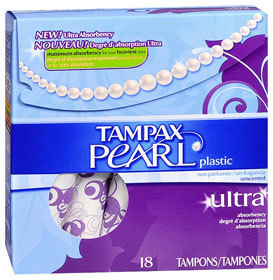 Tampax Pearl Plastic Tampons Ultra Unscented - 18 Each