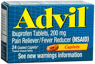 Advil Ibuprofen, 200 mg, Coated Caplets  - 24ea
