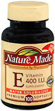 Nature Made Vitamin E 400 IU Softgels Water Soluble - 100 Caplets