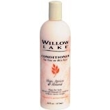 Willow Lake Conditioner Fine or Thin Hair Hops, Apricot and Almond - 16 Ounces