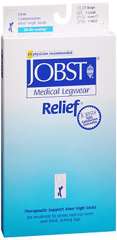 JOBST Medical LegWear Knee High 20-30 mmHg Firm Compression X-Large Beige Close-Toe - 1 Each