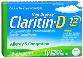 Claritin D 12 Hour Allergy and Congestion Tablets 10 Each