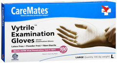 CareMates Vytrile Examination Gloves Large - 100 Count