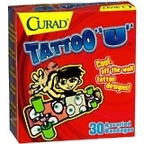 Curad Sterile Strips, Tattoo U  - 30ea