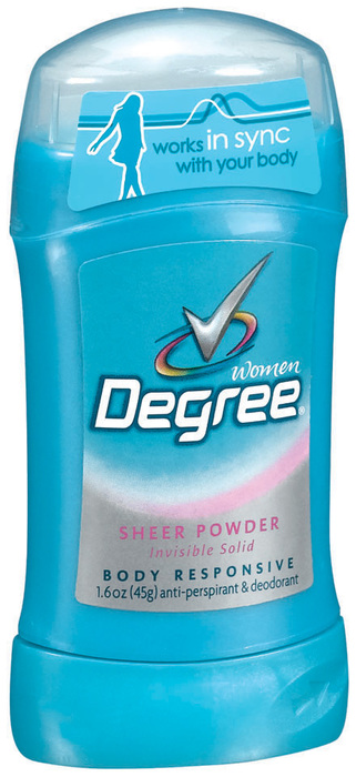 Degree Anti-Perspirant Deodorant Invisible Solid Powder Fresh - 1.6 Ounces