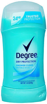 Degree Anti-Perspirant Deodorant Invisible Solid Shower Clean - 1.6 Ounces