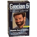 Grecian 5 Color Gel for Mustache, Beard and Sideburns Dark Brown - 1 EA