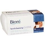 Biore Facial Cleansing Cloths - 34 Each