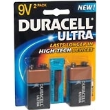 Duracell Ultra 9 Volt Battery 2-Pack - 2 EA