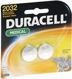 Duracell Lithium Batteries Medical 3 Volt DL2032B2 - 2 EA