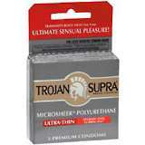 Trojan Condoms Supra Spermicidal Lubricant - 3 Each