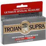 Trojan Condoms Supra Spermicidal Lubricant - 6 Each