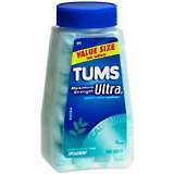 Tums Antacid/Calcium Supplement, Maximum Strength, Spearmint, Tablets, Value Size  - 160ea