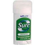 Sure Soft Anti-Perspirant Deodorant Solid Unscented - 2.6 Ounces