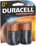 Duracell PowerCheck D Alkaline Batteries 2-Pack - 2 EA