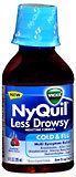 NyQuil Less Drowsy Cold & Flu Liquid Soothing Berry Flavor - 10 OZ