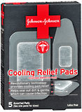 JOHNSON & JOHNSON Red Cross Cooling Relief Pads - 5 EA