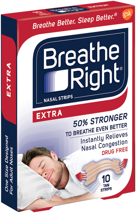 Breathe Right Nasal Strips Extra - 10 Each