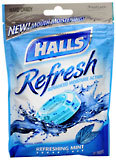 Halls Refresh Sugar Free Drops Refreshing Mint - 20 EA