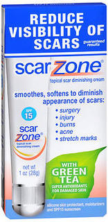 Scar Zone Diminishing Cream SPF 15 With Green Tea -1 Ounce ...